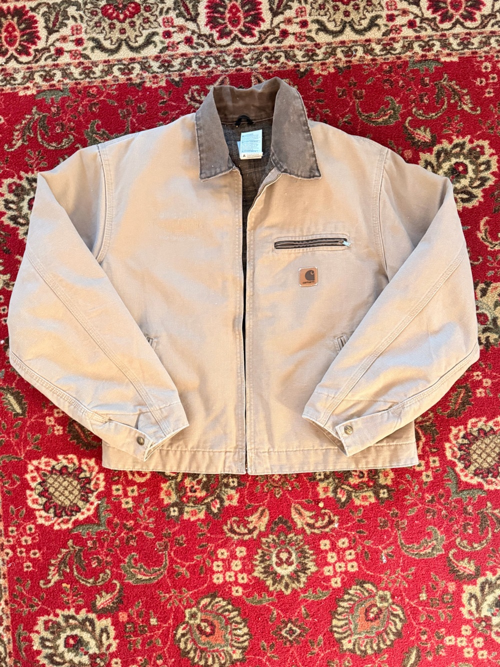 Carhartt Detroit J97 SDL Sandstone Work Jacket - Saddle Color - Picture 2 of 11